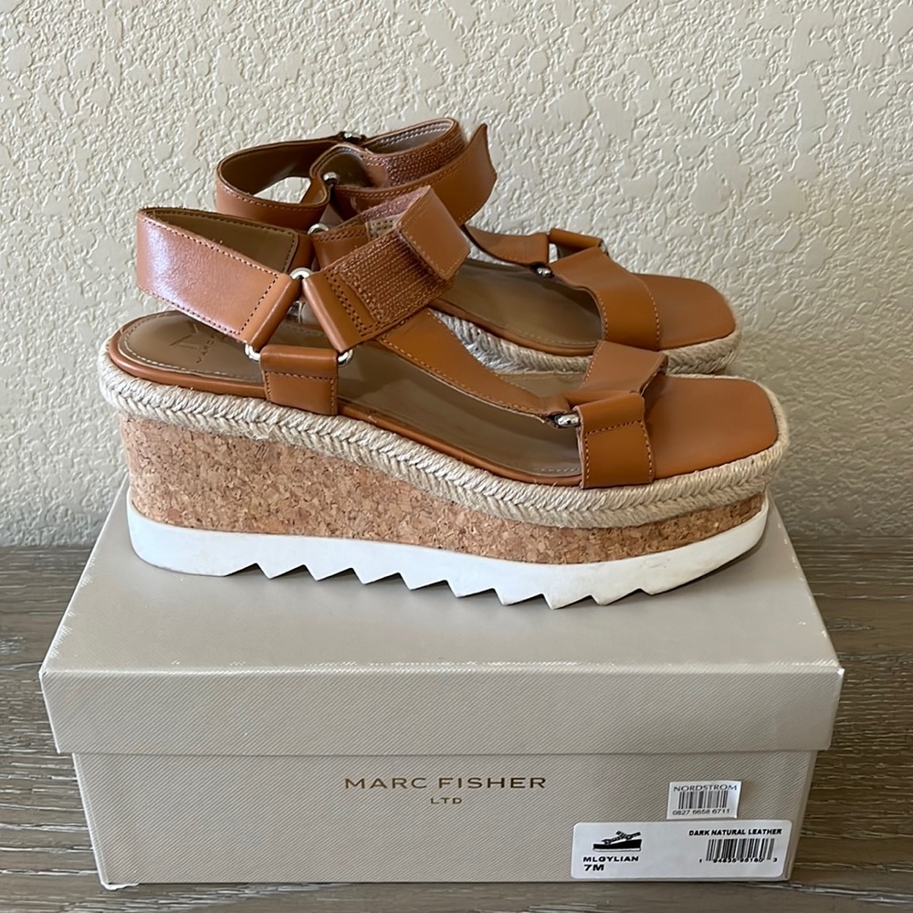 Marc Fisher Platform Velcro sandals